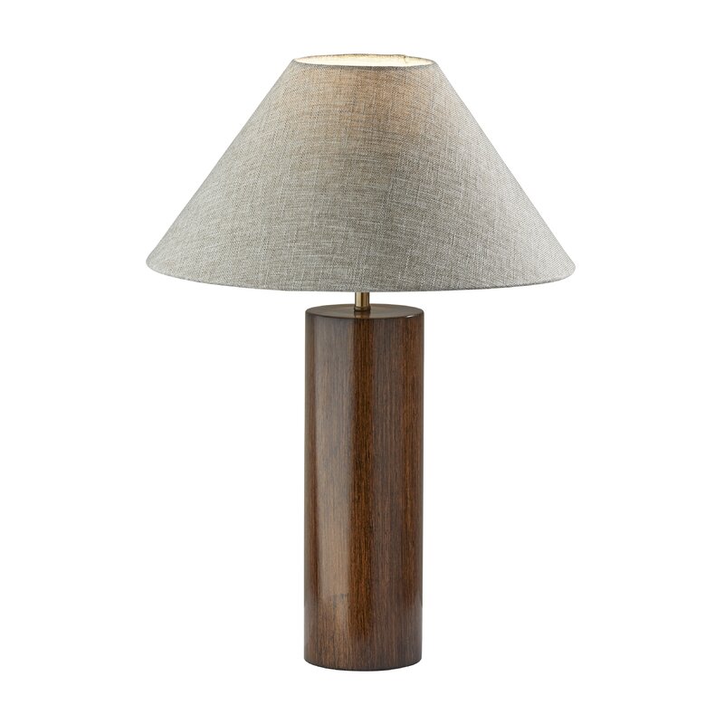 wood base table lamp