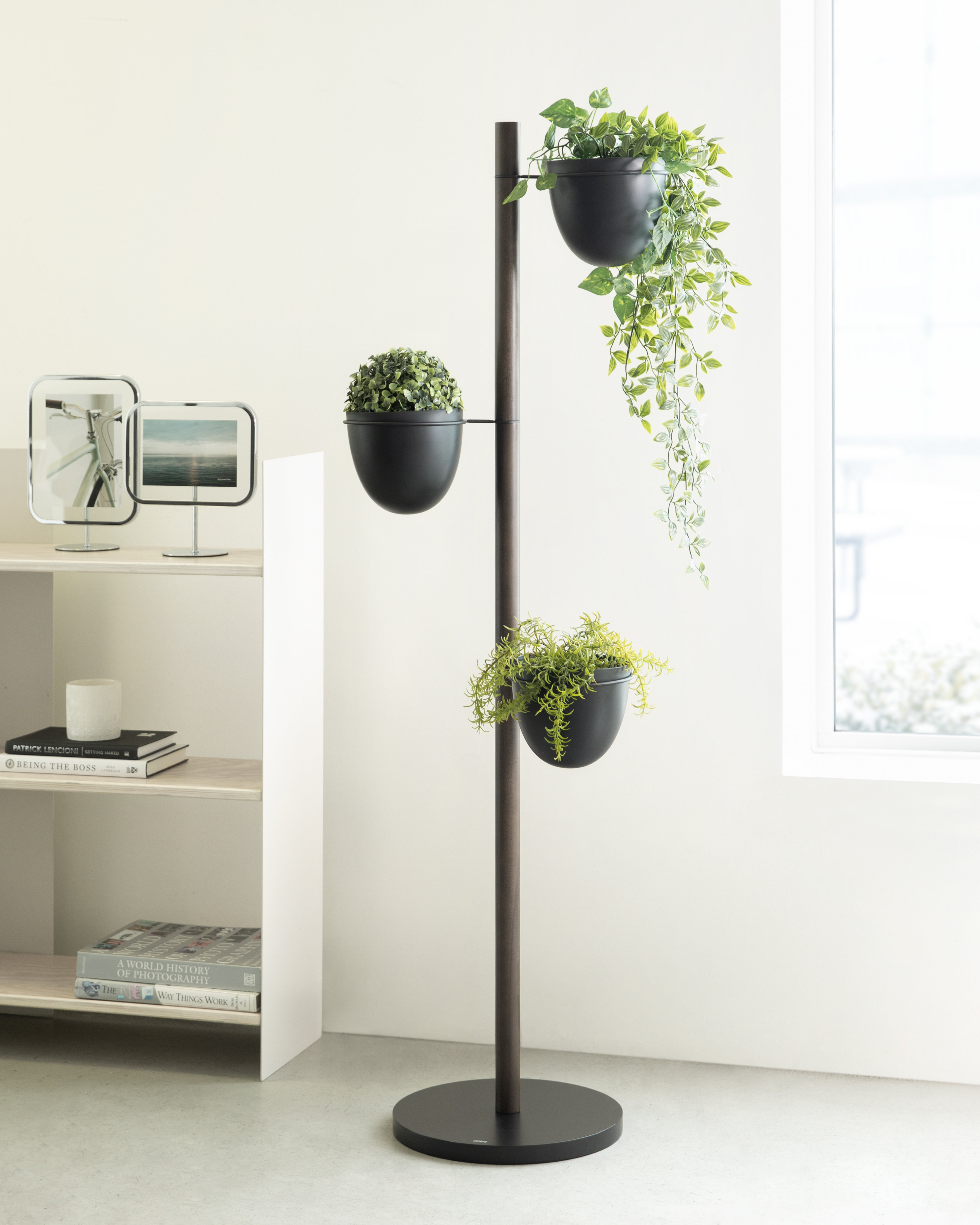 wayfair standing planter on Umbra Floristand Wood Pot Planter Reviews Wayfair