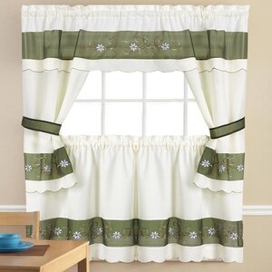 5 Piece Kitchen Curtain Set