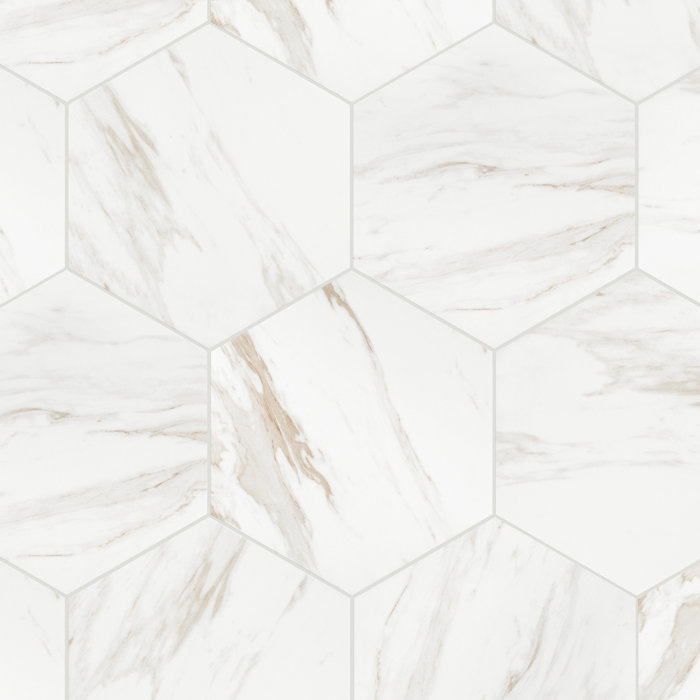 Marbre Carrara 9 X 10 Porcelain Field Tile