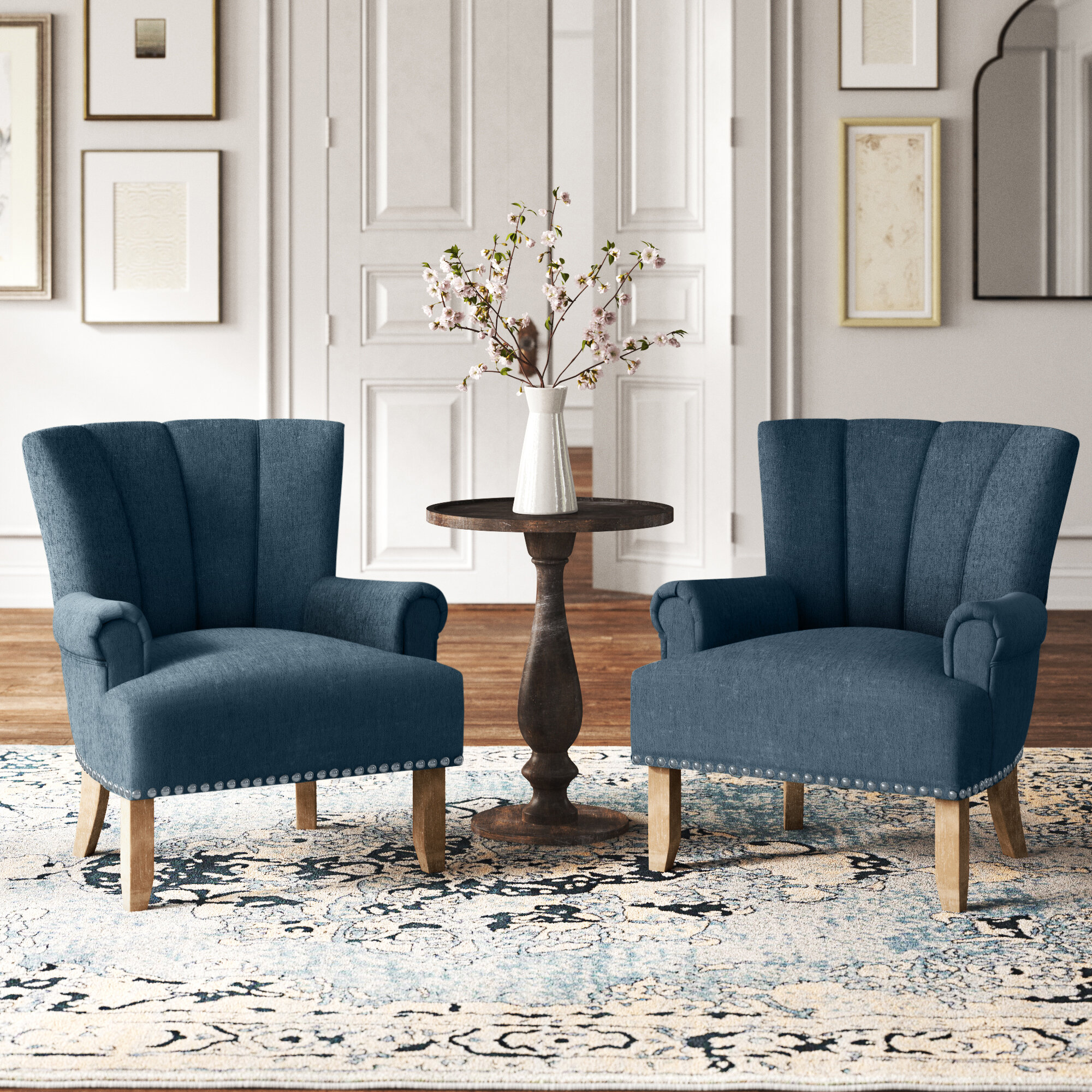 Arm Chair Set Accent Chairs Youll Love In 2021 Wayfair