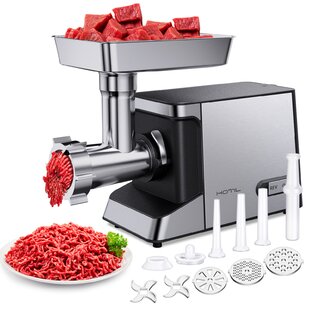 Manual Meat Grinders，Aluminum Alloy 6 in 1 Multi-Functional Home Kitchen Manual Meat Grinder for All Meats
