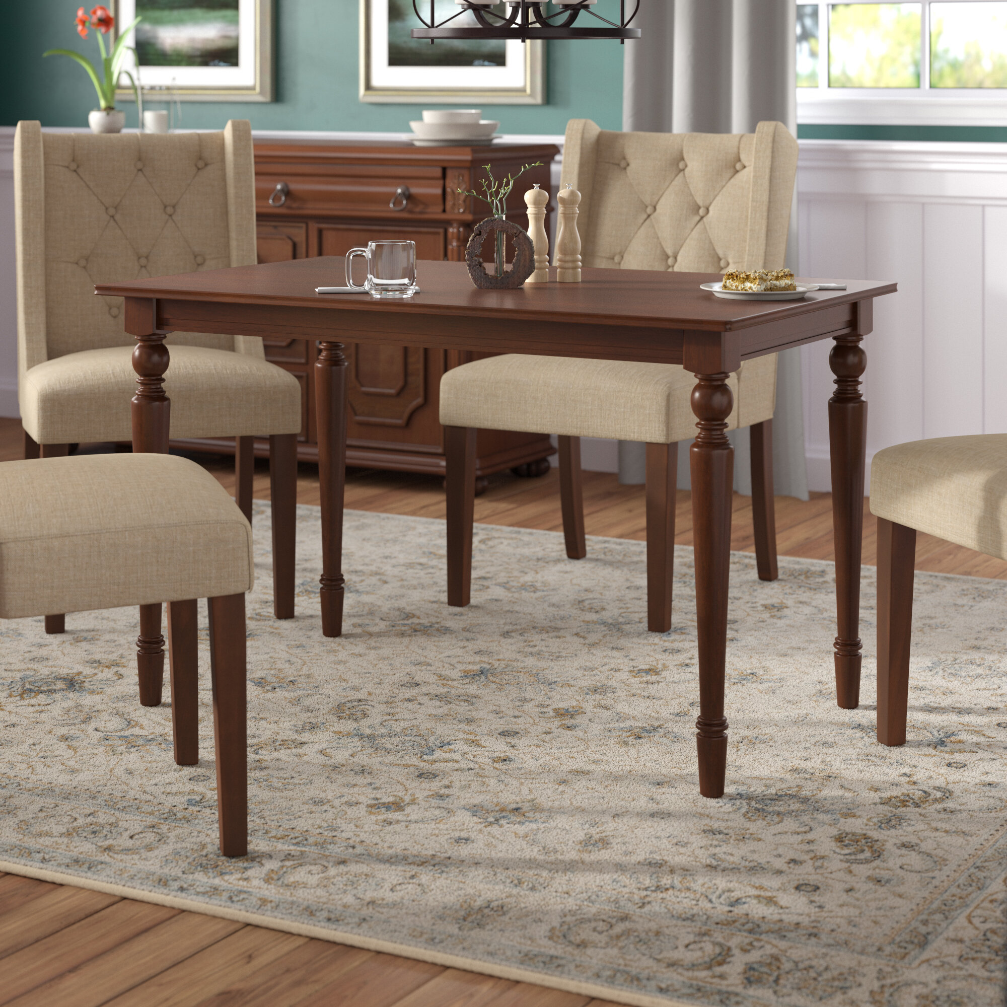 solid wood small dining table