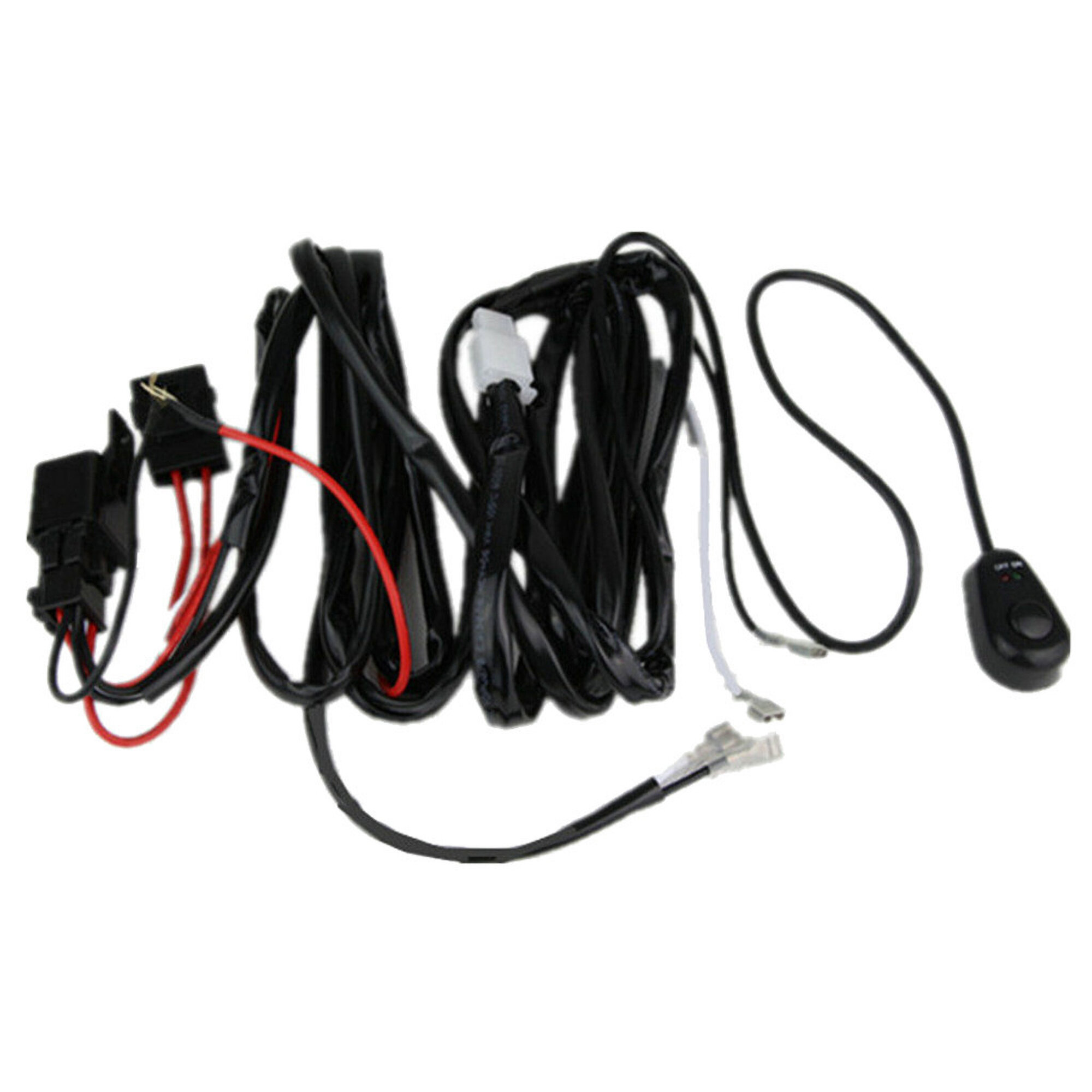 Yluo Power Switch Relay Wiring Kit 12v For Led Light Bar Offroad 220w 16awg 8ft 40a Wayfair