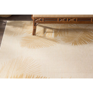 Cecile Palm Neutral Indoor/Outdoor Area Rug
