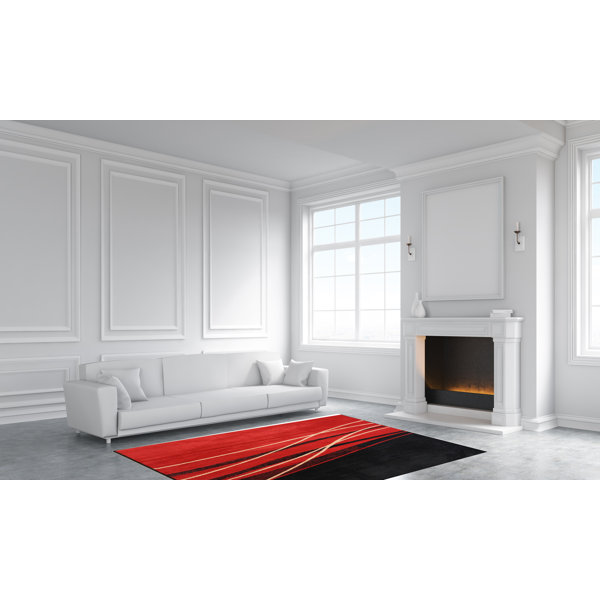 Orren Ellis Olatayo Power Loom Orange Rug Wayfair