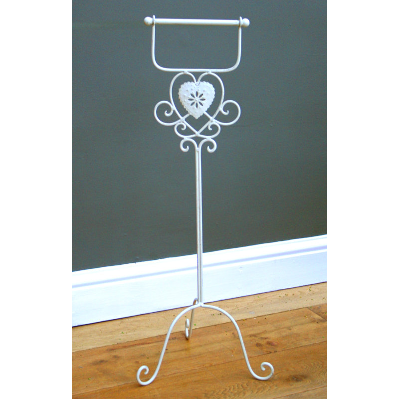 cream toilet roll holder stand