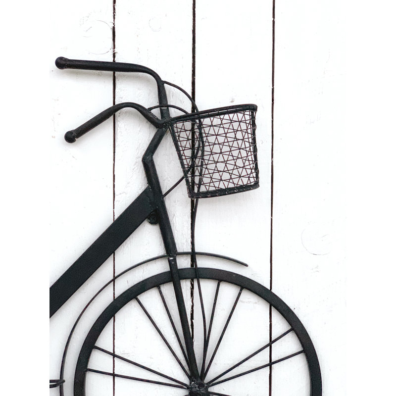 Williston Forge Bike With Basket Wall Decor Reviews Wayfair