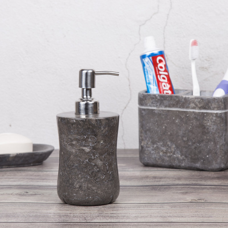 Handmade Modern Ceramic Sandstone Spa Soap Dispenser Bathroom Decor Accessory