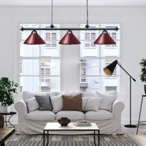 pool table lights red shade pendant lighting you ll love in 2021 wayfair