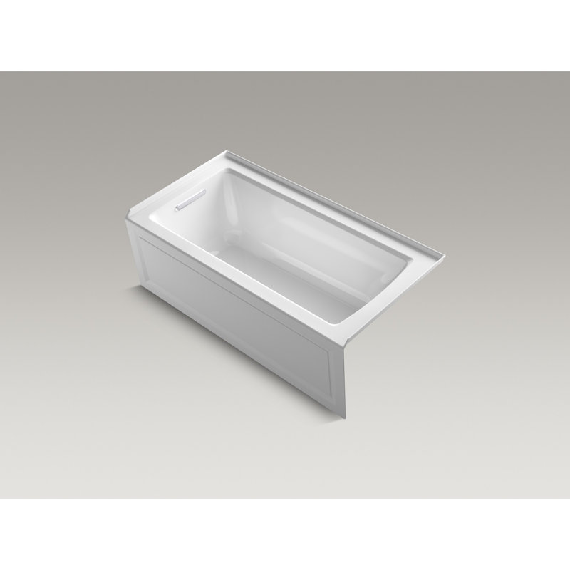 K 1946 La 0 7 96 Kohler Archer 60 X 30 Alcove Tile In Soaking Bathtub Reviews Wayfair