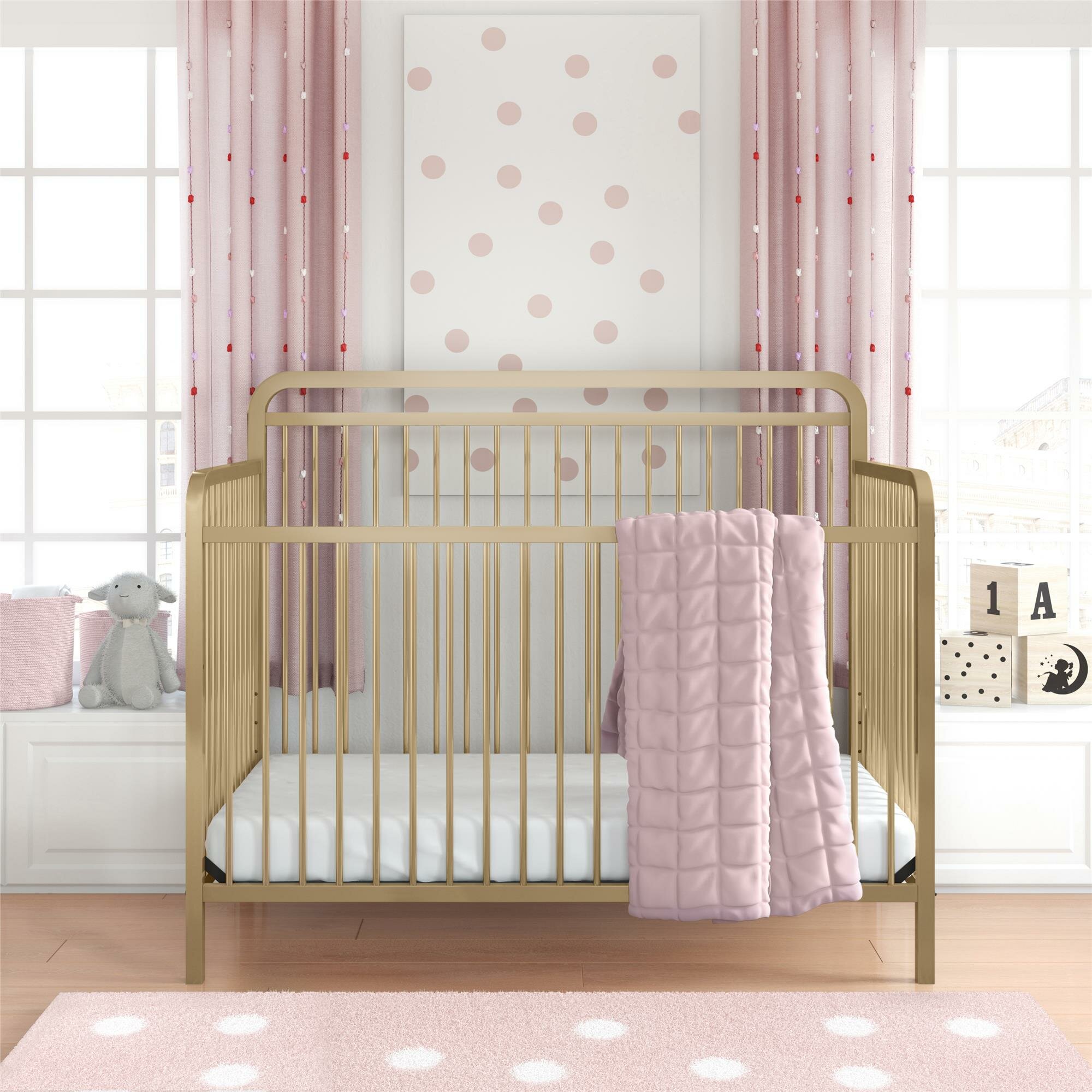 4 in 1 metal crib