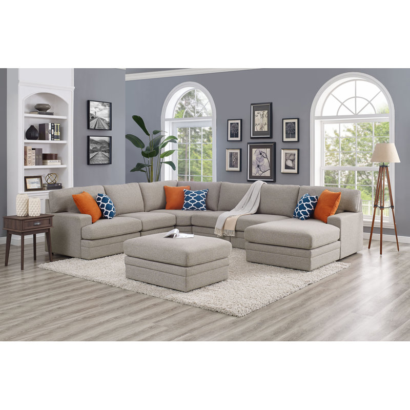 Ebern Designs Episkopi 5 Seater Large 139 Right Hand Facing