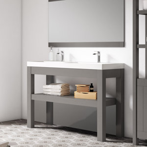 Linebath 121 cm Waschtisch für Doppelbecken Pure