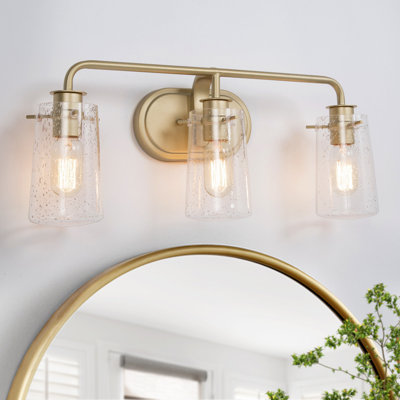 Anamda 3-Light Dimmable Gold Vanity Light