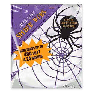 Details about   Halloween Decoration Giant Spider & Web Party Props Decor Outdoor Fancy Dress