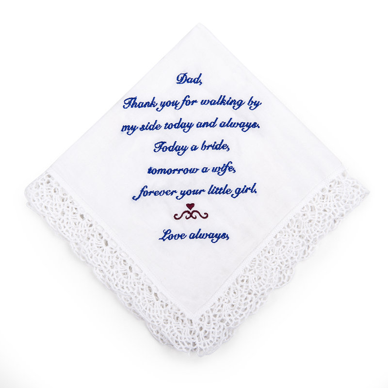 dad handkerchief wedding