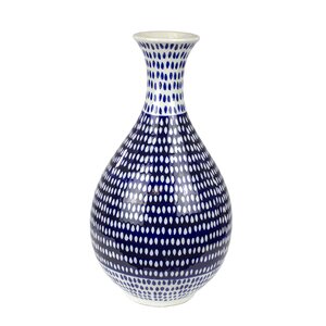 Blue/White Eclectic Ceramic Table Vase