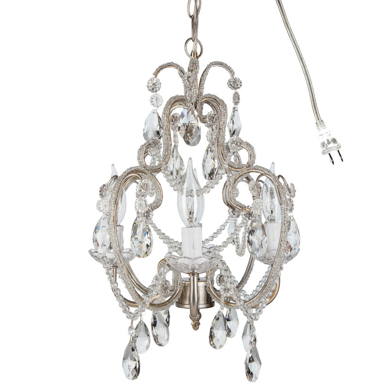 House of Hampton Alida 4-Light Crystal Chandelier with Hooks ... House of Hampton Alida 4-Light Crystal Chandelier with Hooks ...