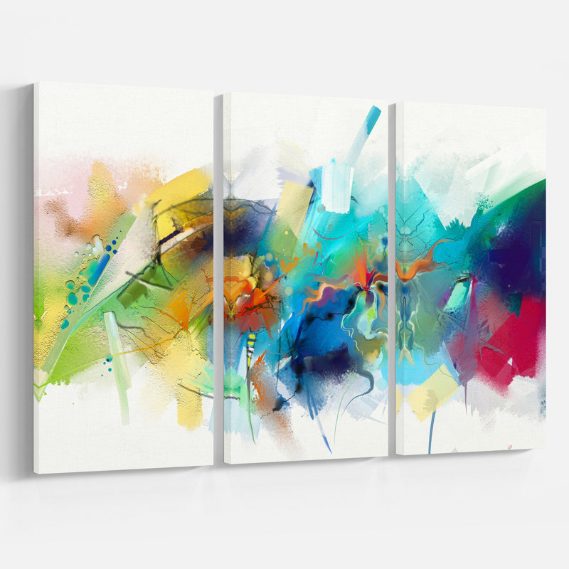 East Urban Home Brush Stroke Colorful Oil Painting Oil Painting