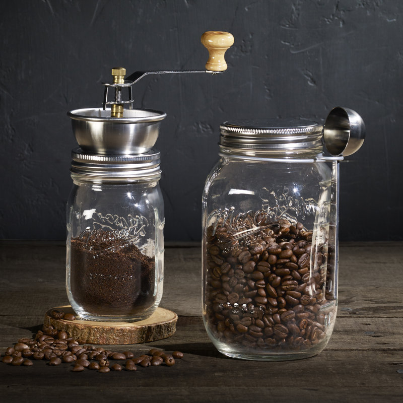 Mason Craft More Mason Craft And More 4 Piece Manual Conical Burr Coffee Grinder Set Reviews Wayfair