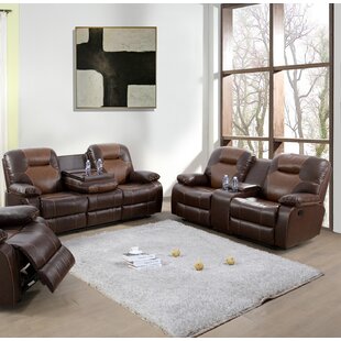 Alisha-Mae 2 Piece Faux Leather Reclining Living Room Set by Ebern Designs