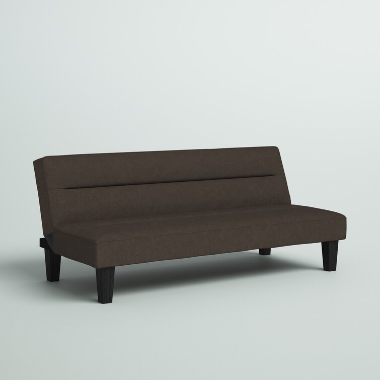 Kebo Futon Sofa Bed Large Single Sleeper Microfiber Convertible Couch Black 