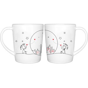 Miss Us Together Couple Coffee Mug (Set of 2)