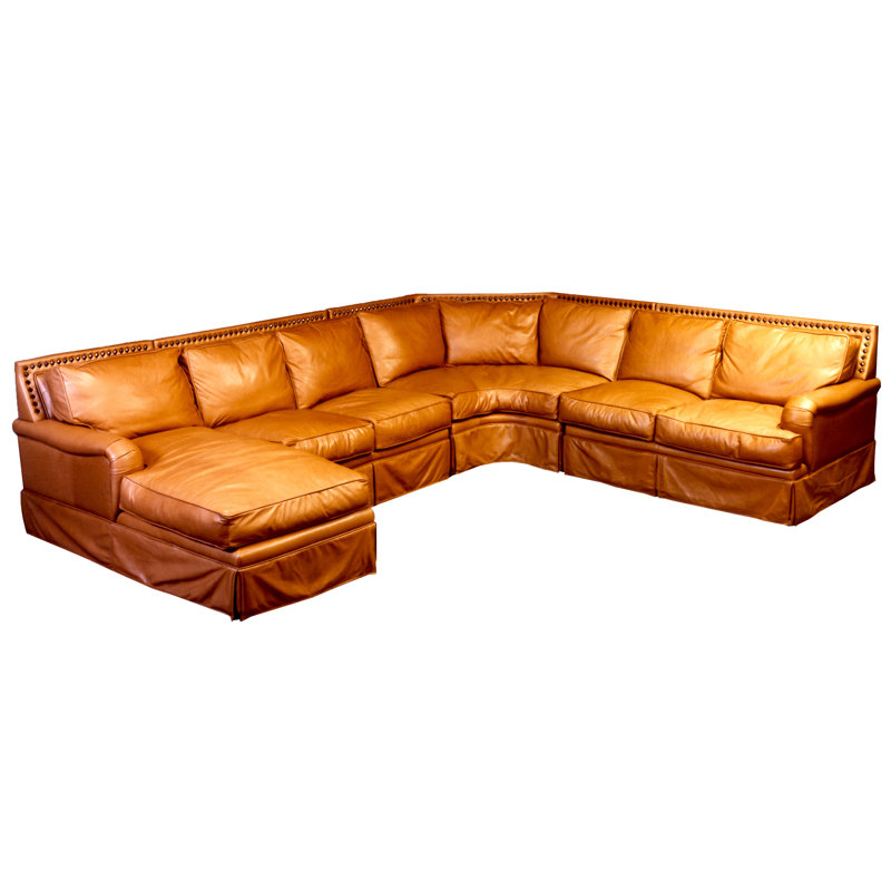 Omnia Leather Hacienda Sleeper Sectional Wayfair