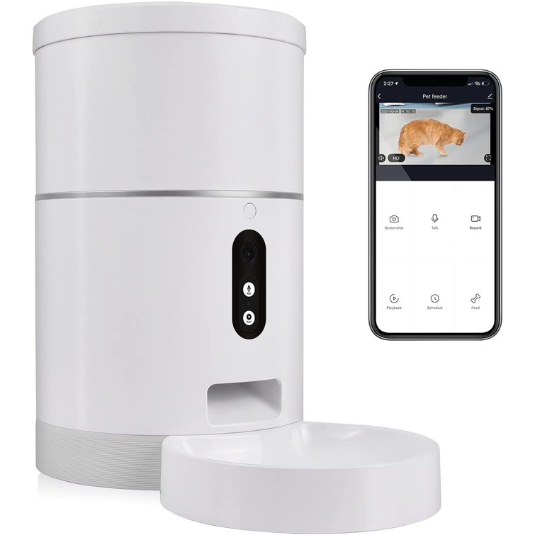 smart cat feeder with camera