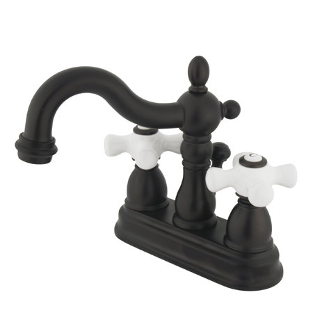 Elements Of Design Heritage Centerset Bathroom Faucet With Double