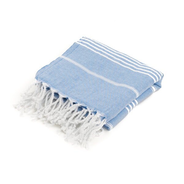 2 Pack Hand Loomed Cotton Towel Pestemal Turkish Bath Beach Peshtemal Red Navy 