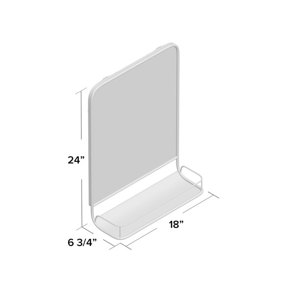 Lyle Modern Contemporary Wall Mirror With Shelves Reviews Allmodern