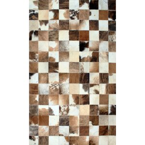 Patchwork Static II Brown Area Rug