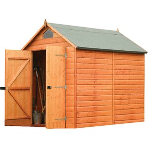 6 ft. 4 in. W x 8 ft. 1 in. D Wooden Storage Shed