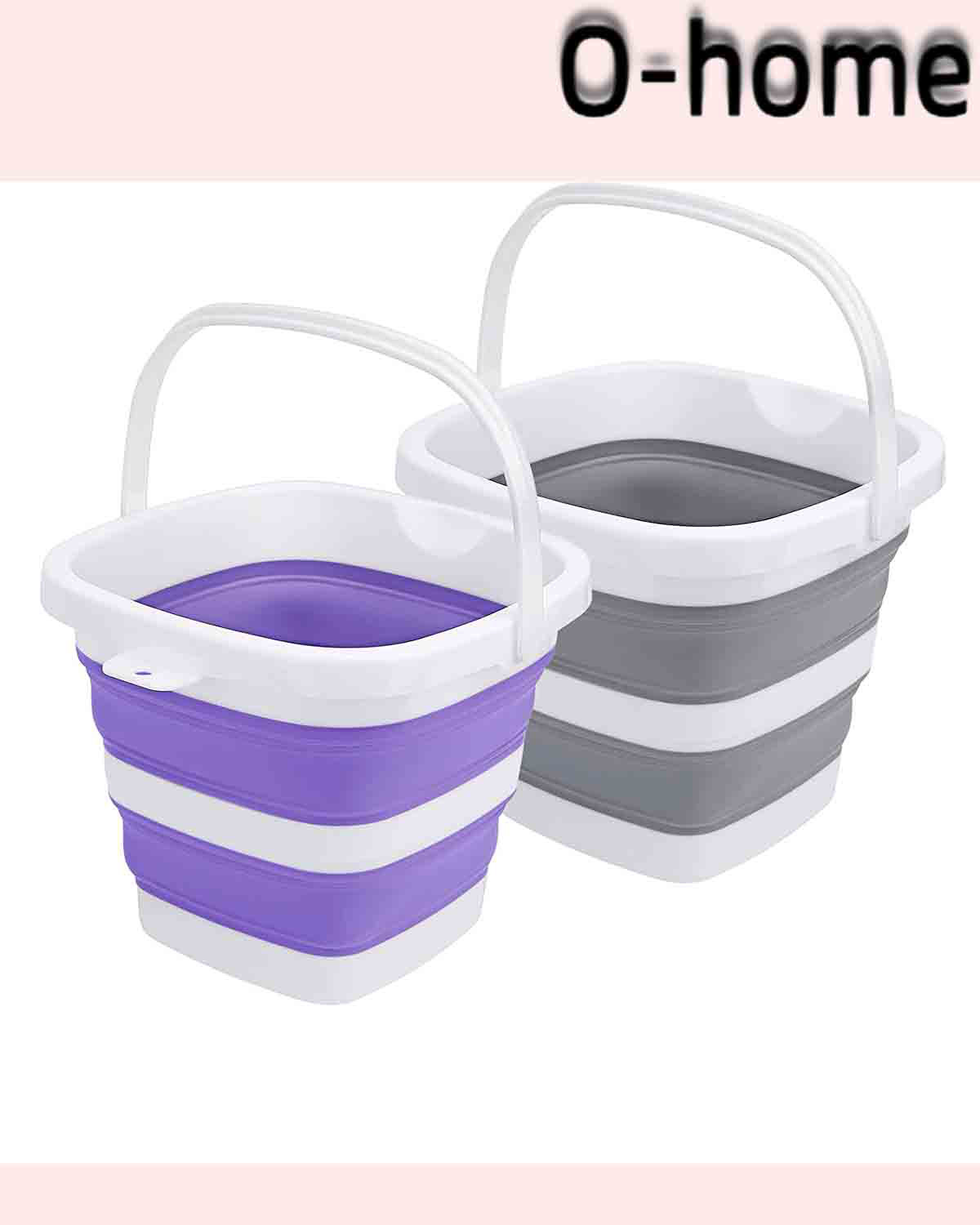Rosecliff Heights Collapsible Plastic Bucket Set Wayfair