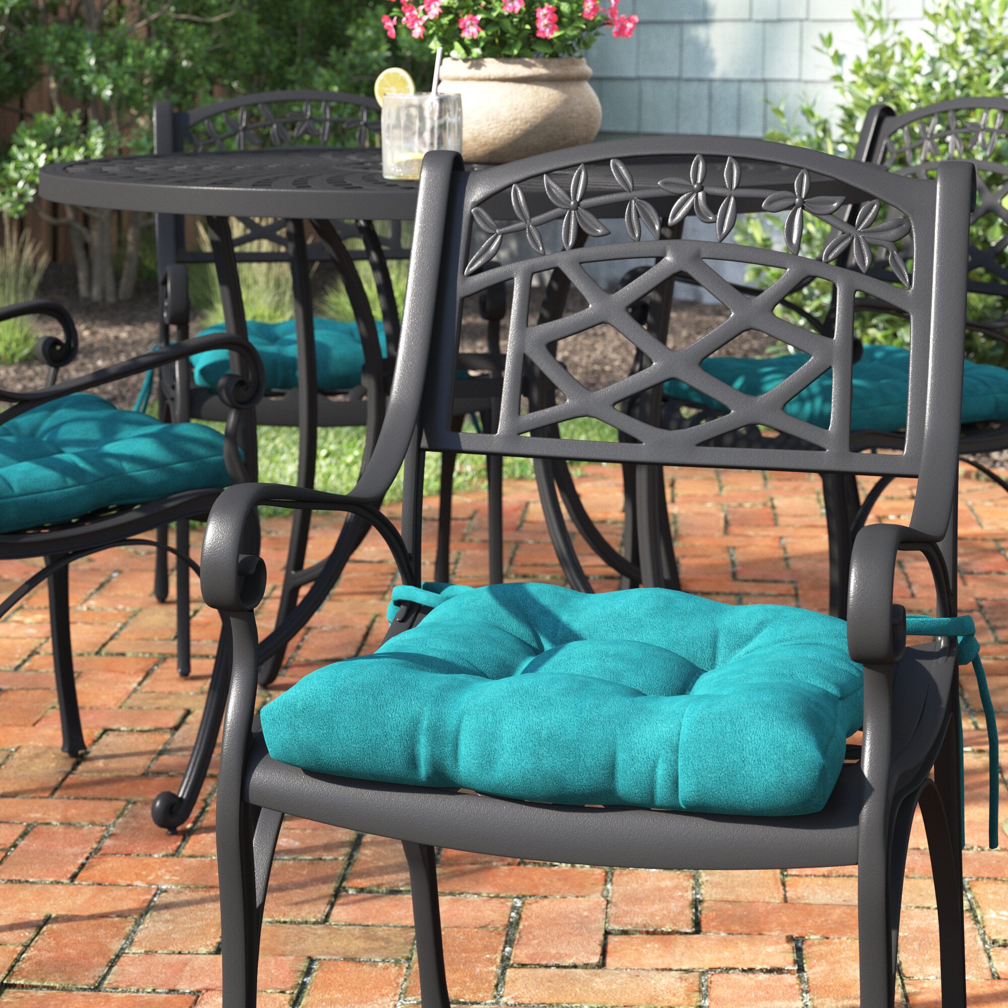 patio chair cushions 16 x 16