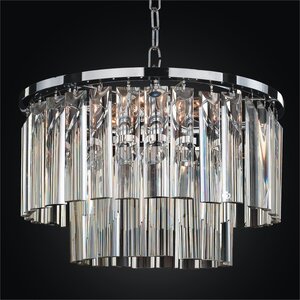 Wind Chime 5-Light Crystal Chandelier