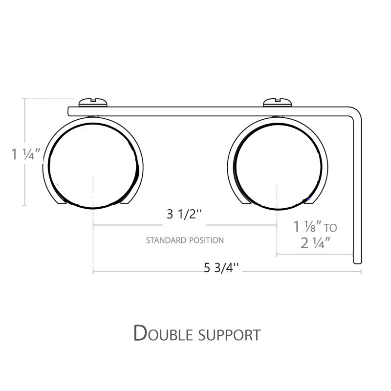 Charlton Home Futch Non Telescoping Double Curtain Rod Hardware Set Wayfair