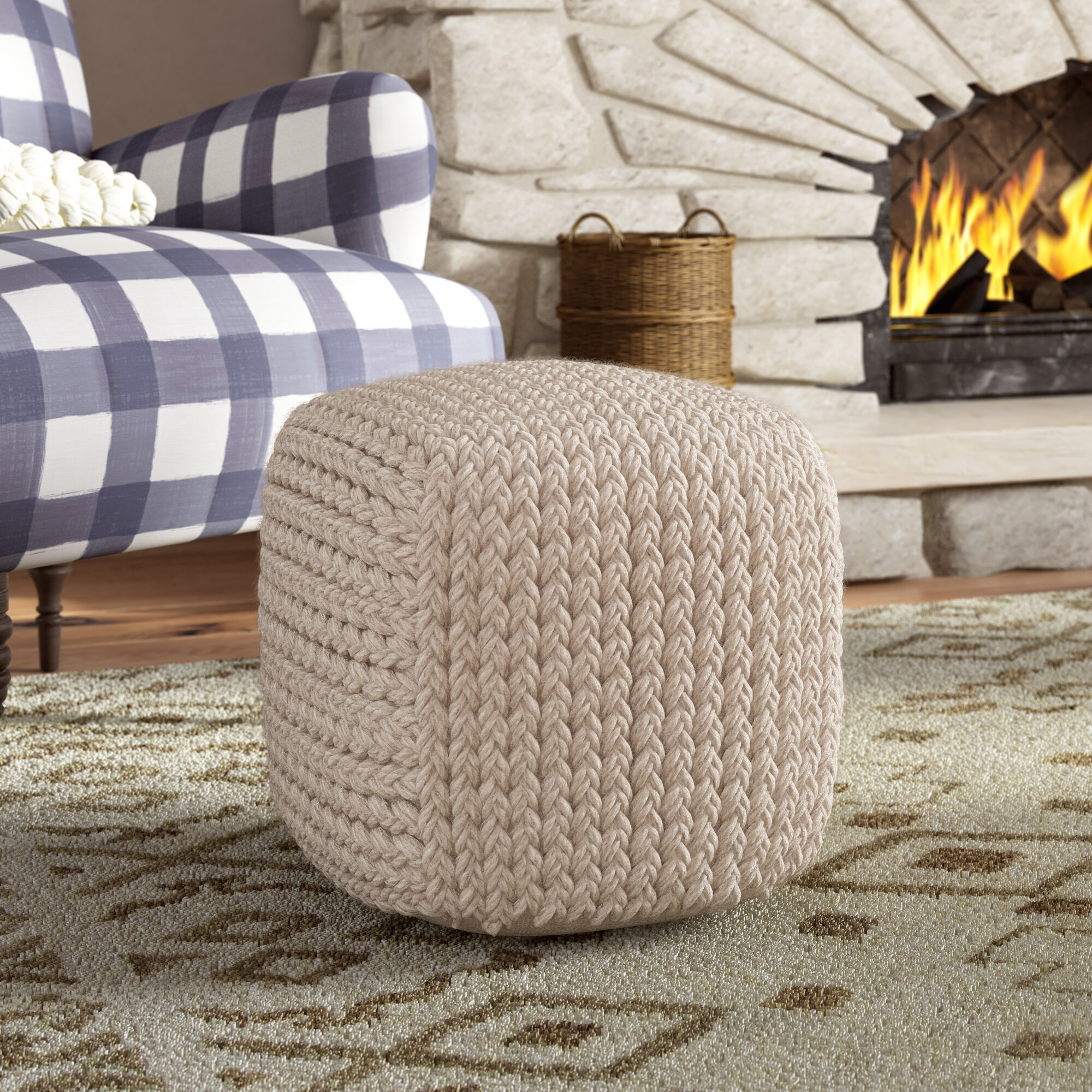 Sand Stable Aubree 16 Wide Square Pouf Ottoman With Storage Reviews Wayfair