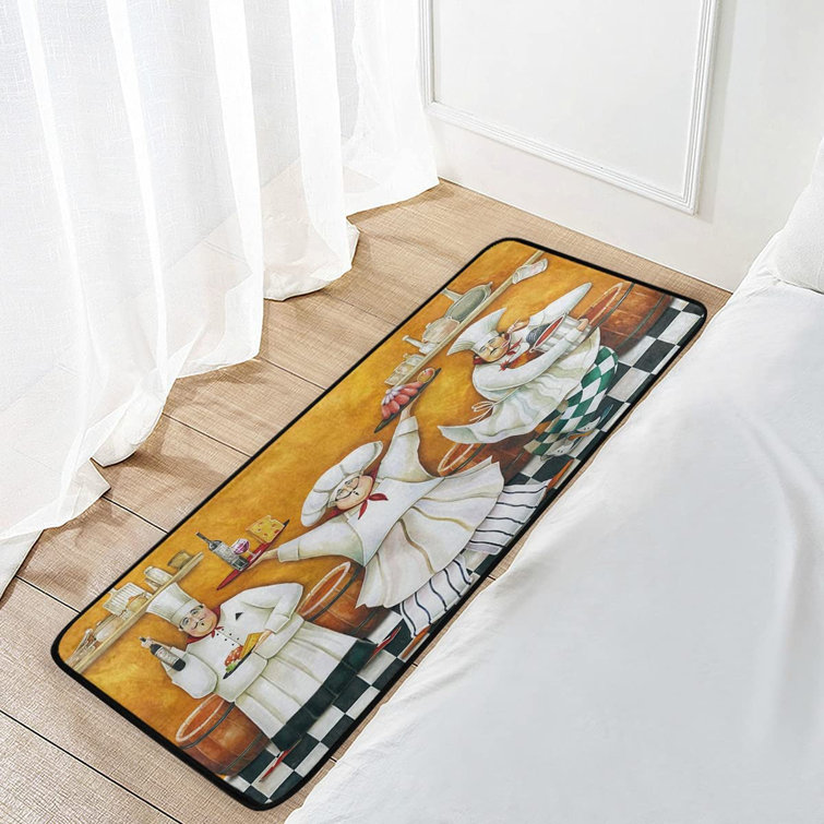 Fat Chef Kitchen Rugs And Mats Non Slip Washable Chef Kitchen Mats  Cushioned Anti Fatigue For In Front Of Sink And Bathroom Carpet Doormat 39  X 20 ...