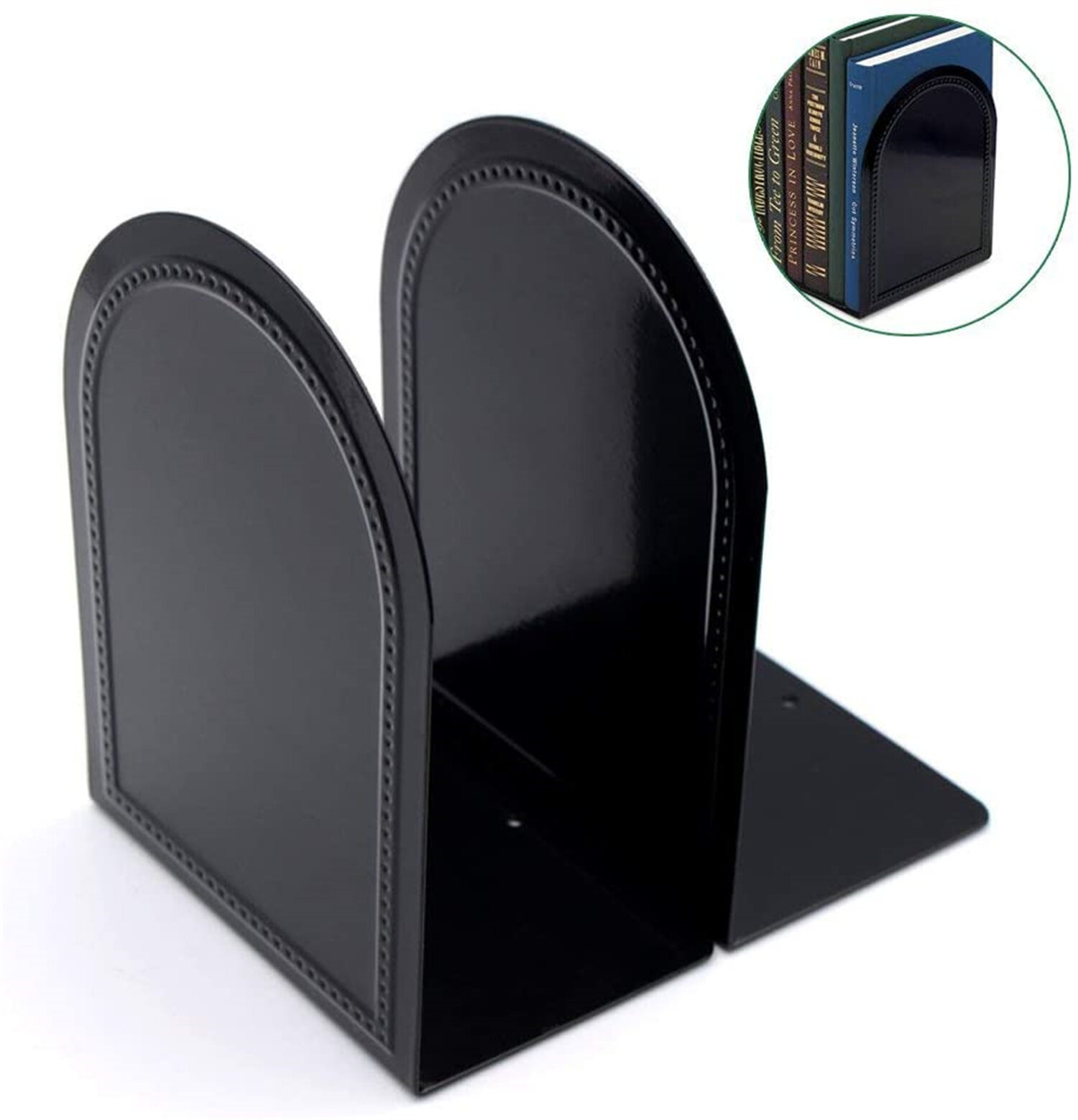 Universal Economy Bookends Nonskid Metal Bookends Books Support Holder Stand 