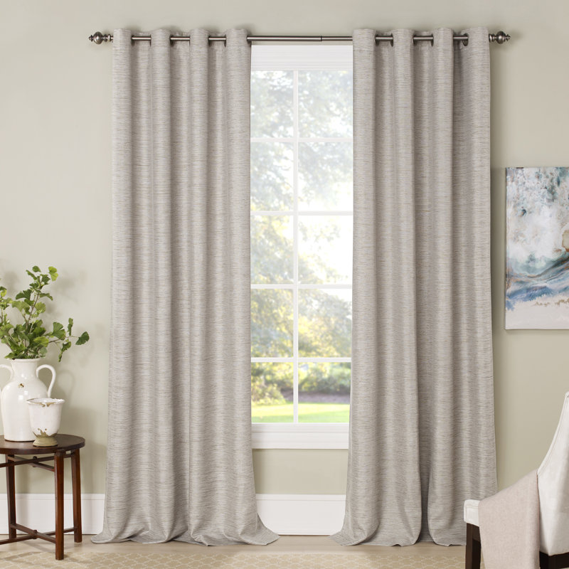 Charlton Home Mattie Solid Blackout Thermal Grommet Curtains