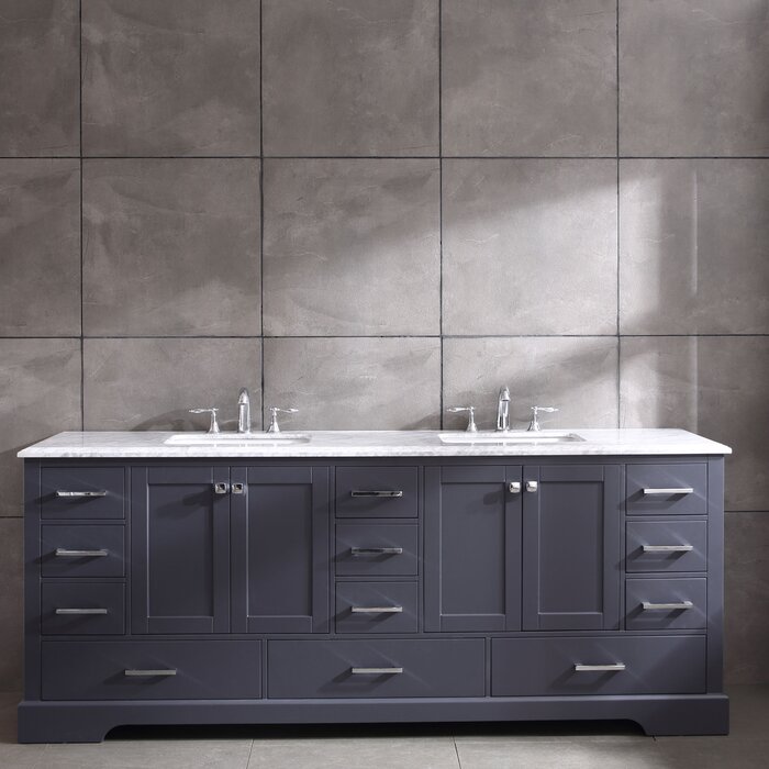 Canora Grey Talbot 84" Double Bathroom Vanity Set | Wayfair