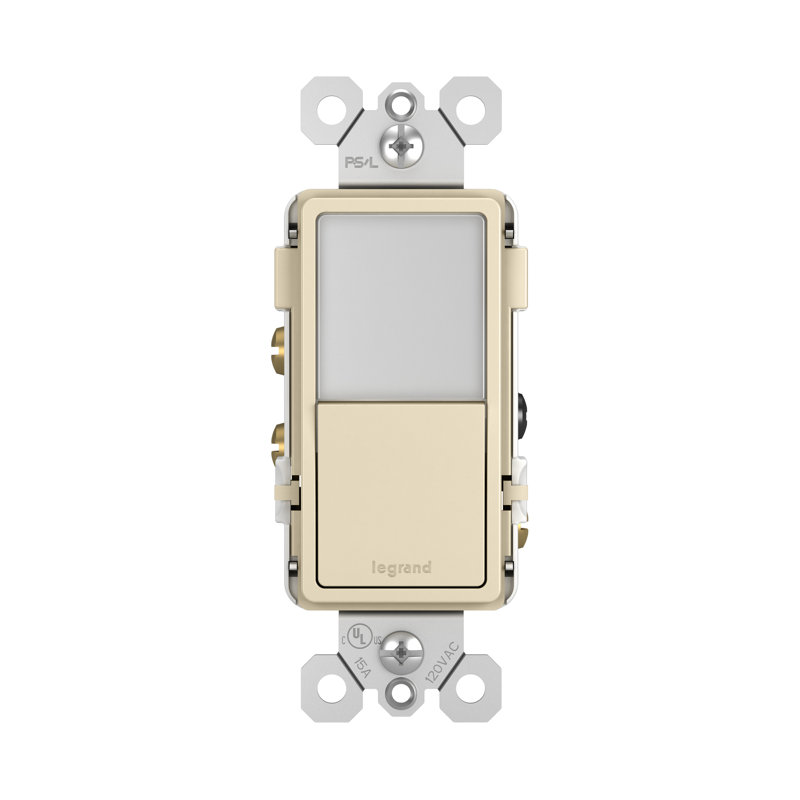 Radiant 15 Amp Single Pole And 3 Way Rocker Light Switch