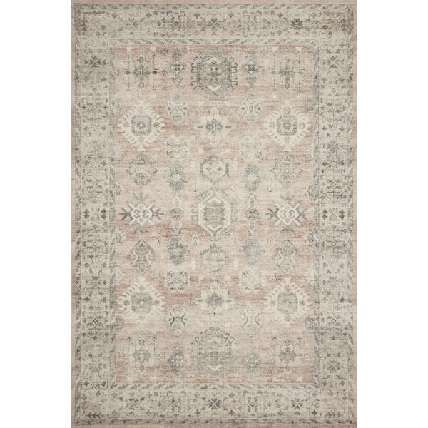 Accent Shabby Chic Polypropylene Distressed Ivory Aqua Geometric Floral Botanical Latex Area Rugs Indoor 6'7 X 6'7 Square Bohemian & Eclectic Transitional Vintage Farmhouse Area Rugs Runner 
