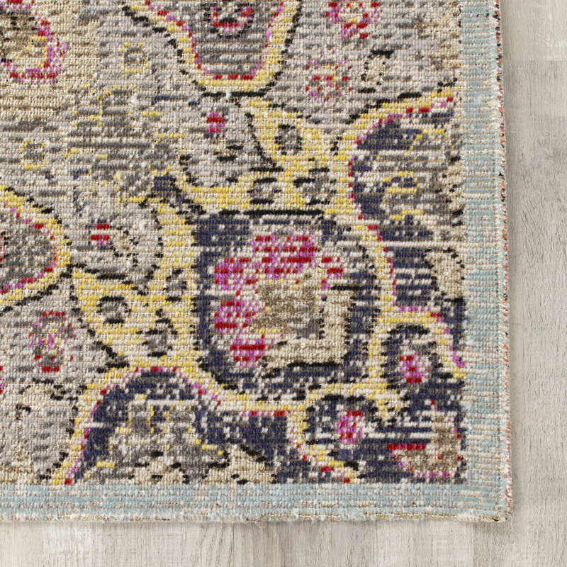 Bungalow Rose Gunderson Oriental Flatweave Blue Yellow Brown Indoor Outdoor Area Rug Reviews Wayfair