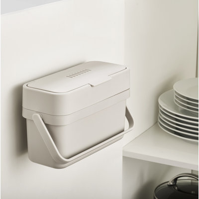 joseph joseph compo 1 gallon food waste compost bin with mountable brackets