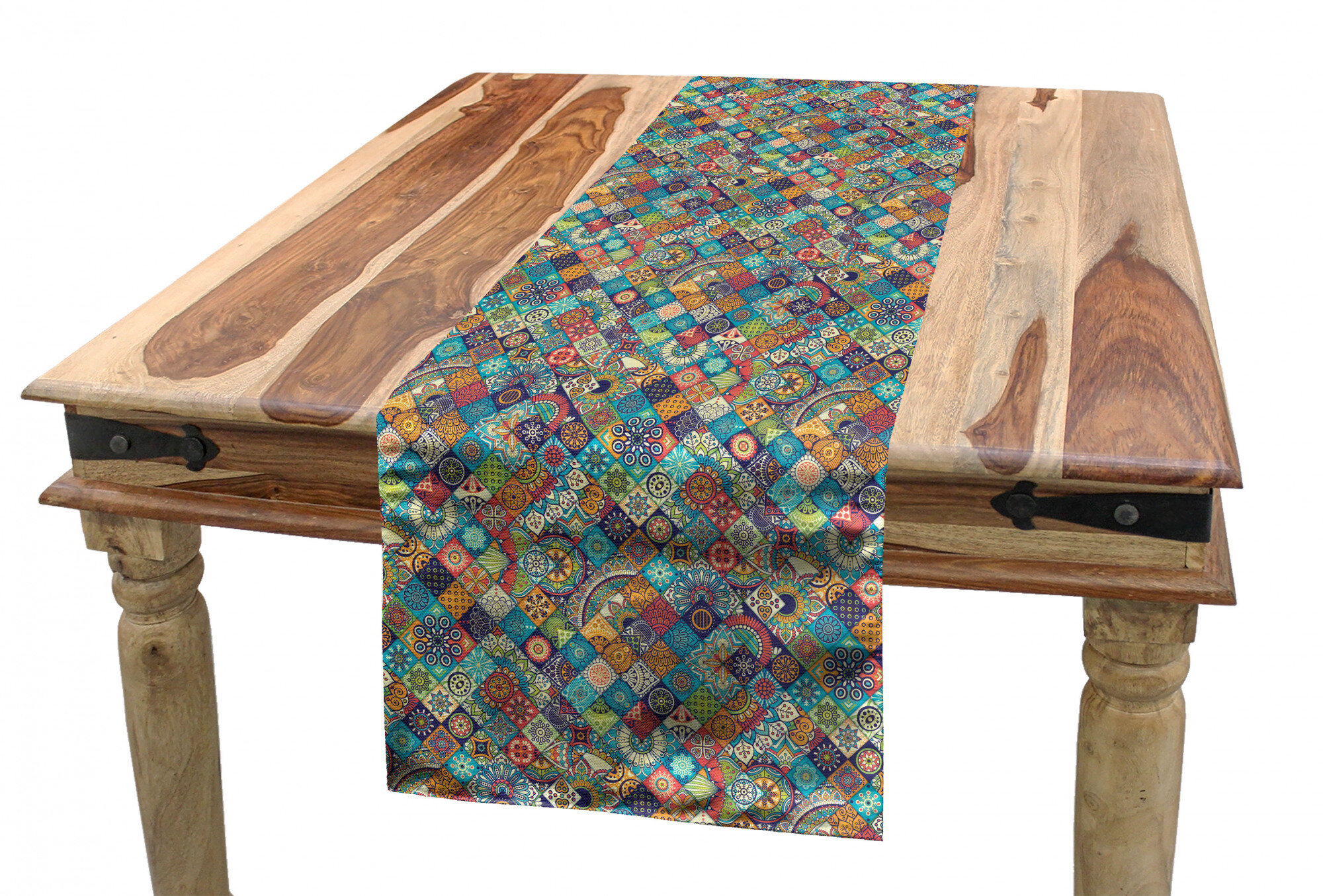 90 Inches Long MNSRUU Table Runner Boho Pattern Dining Coffee Table Runner for Wedding Farmhouse Home Kitchen Décor