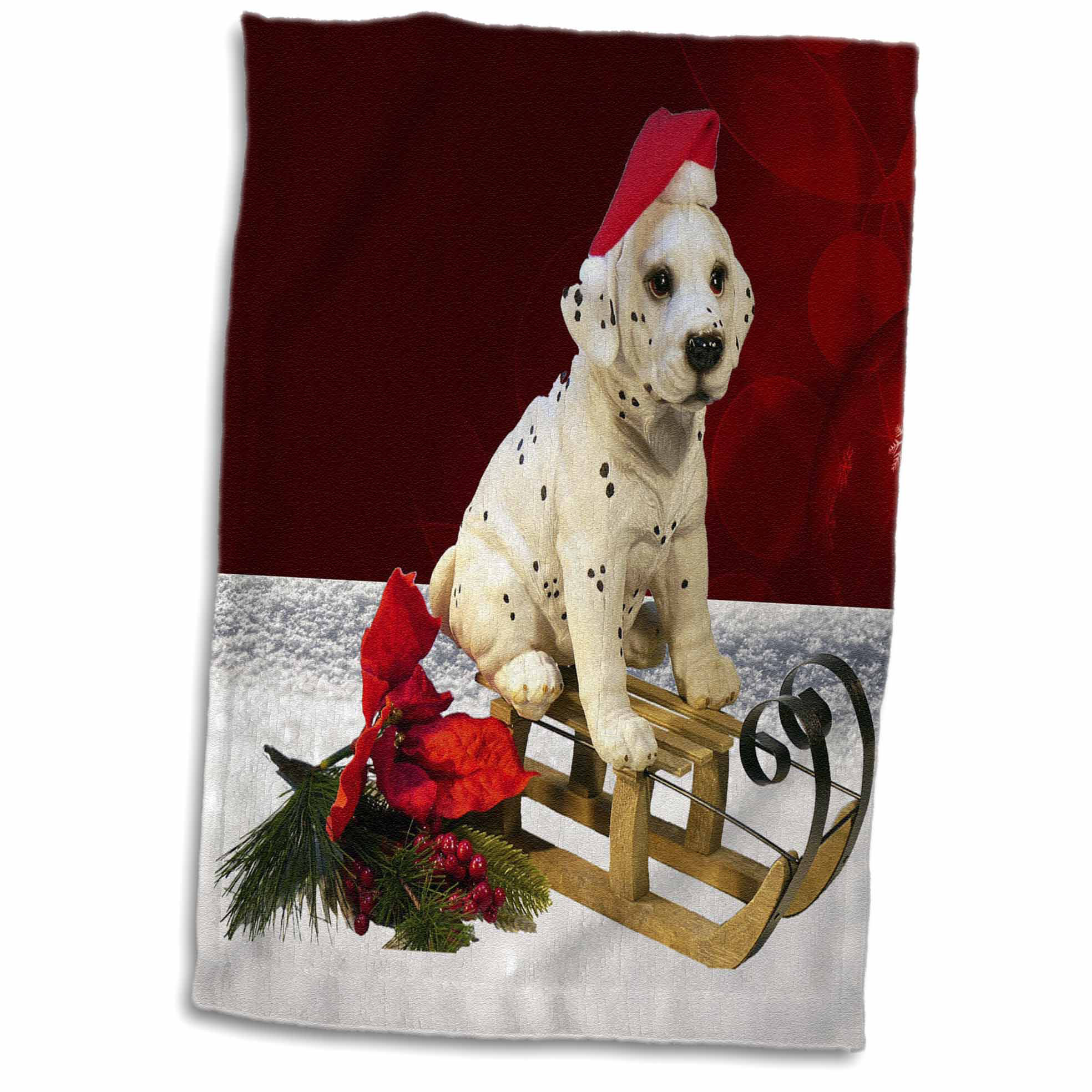 Newfoundland Dog Golden Retriever Toboggan Sled Snow Christmas Cards Box of 16*